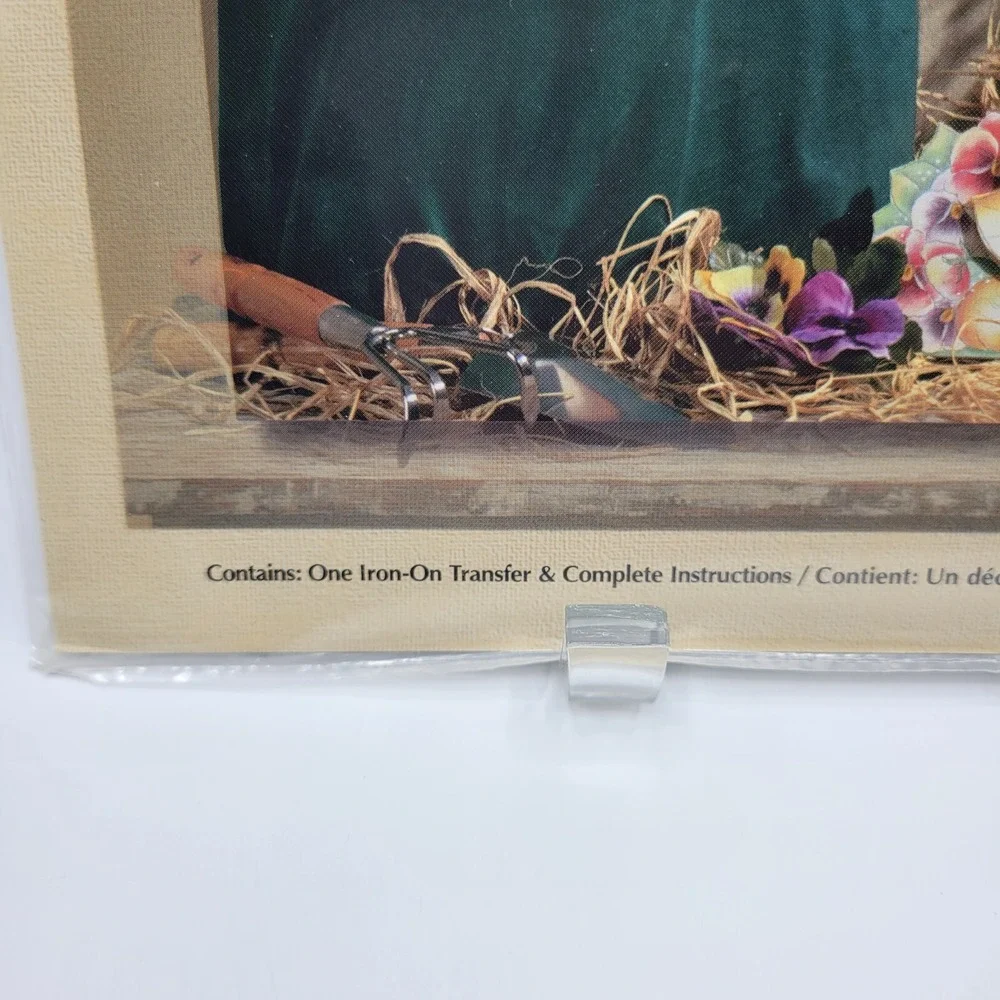 Vintage 1996 Plaid 57347 Friends are Purrenials Rose Calton Iron On Transfer USA